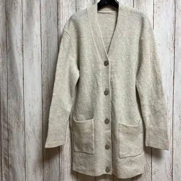 아이보리 롱 가디건