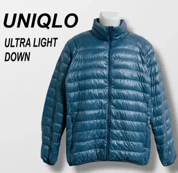 거의 미사용! UNIQLO 유니클로 울트라 라이트 다운 자켓 라이트 블루