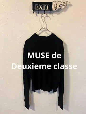 MUSE de Deuxieme classe 완판 컷오프 하이넥 니트