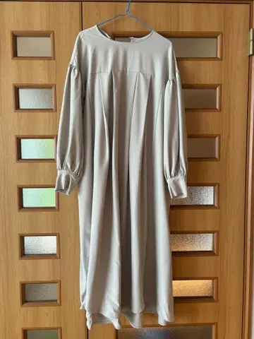 나노 유니버스 긴팔 롱 원피스 플리츠