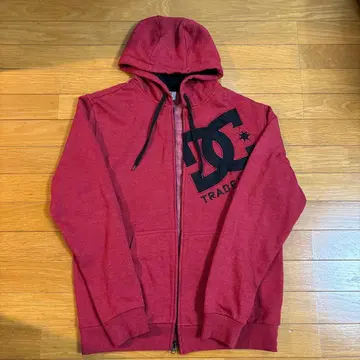 DC 지퍼 후드티 M 사이즈 레드 빨간색