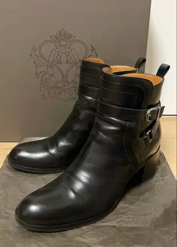 SARTORE 숏부츠 블랙 37