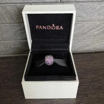 새상품 정품 반값 이하 판도라 실버 참 핑크 보라색 믹스 파베