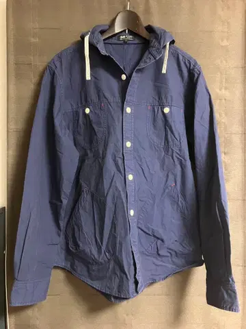 BEAMS HEART 후드 부착 마운틴 파카 L 사이즈 네이비