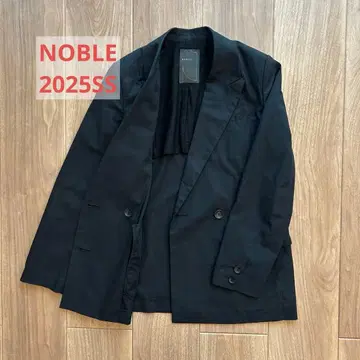 NOBLE 코튼 트윌 이지 롱 자켓 블랙 NOBLE Spick