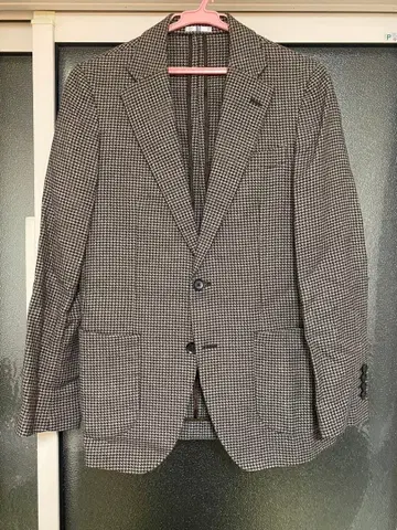 정장 셀렉트 자켓 Y5 하운드투스 체크 패턴 브라운