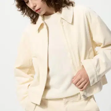 유니클로 코듀로이 숏 자켓