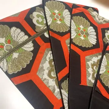 은사 자수 오비 화려한 앤티크 레트로