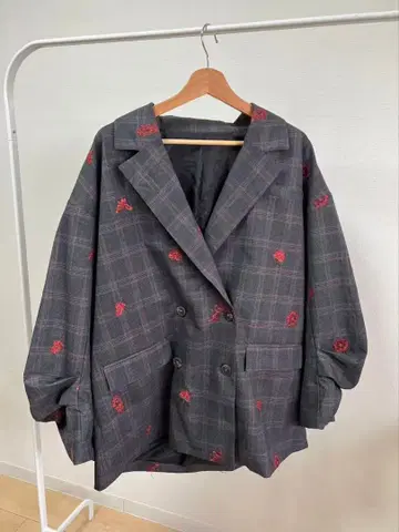 CHECK FLOWER PAPA JACKET ameri