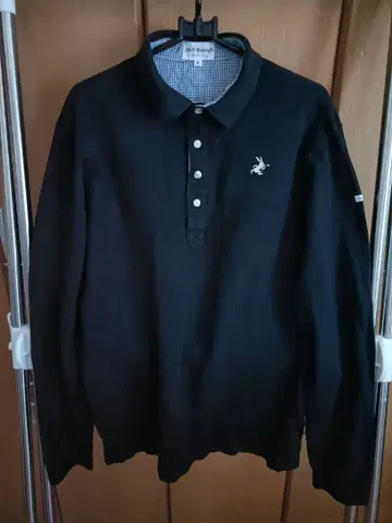 잭 버니 블랙 피케 셔츠 긴팔