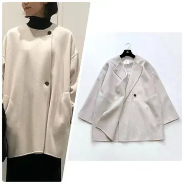 프리미에 아롱디스망 23AW 울 더블 비버 숏코트