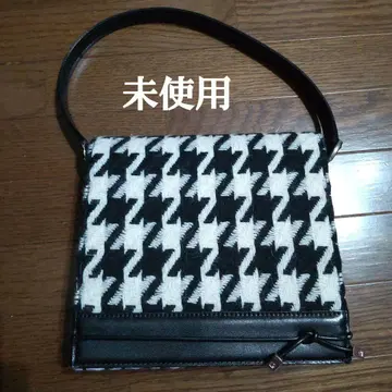 [ 미사용 ] 피에르 가르뎅 하운드 투스 패턴 핸드 숄더백