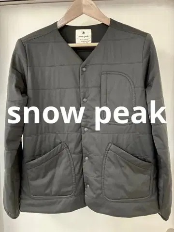 스노우피크 노카라 자켓 S 블랙