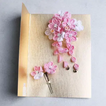 [ 새상품 ] 어린이용 츠마미자이쿠 머리 장식 2세트 02580