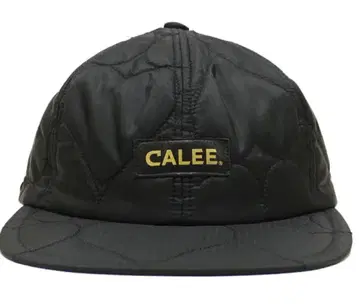 CALEE 하트 퀼트 나일론 캡 Black