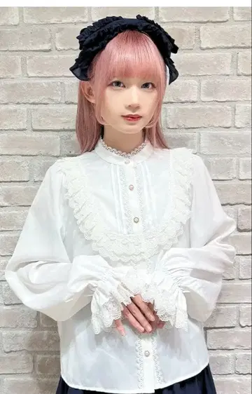 axes femme Chalmiere 요크 절개 블라우스 ( 시로 )