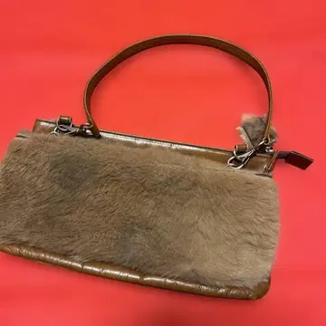 빈티지? 캥거루 천연 가죽 라핀 이중 백