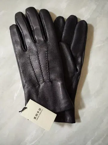 [ 미사용 새상품 ] 요시다 장갑 블랙 이탈리아 천연 가죽
