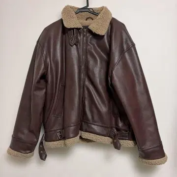 AIR SHERIFF 다크 브라운 보아 자켓