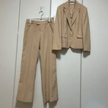 베이지 자켓 팬츠 셋업