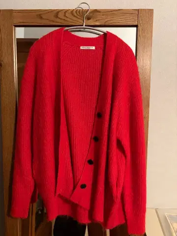 BEAUTY&YOUTH V넥 샤기 니트 가디건