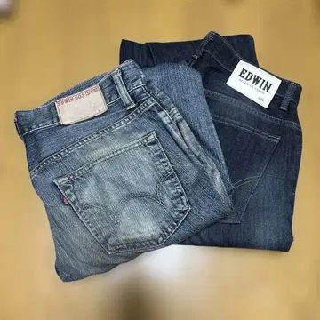 EDWIN 다크 블루 데님 31인치 2개 세트