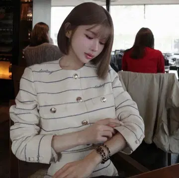 다리치 Darling 보더 트위드 자켓 셋업