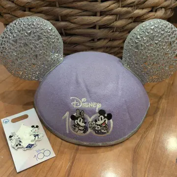 Disney 100주년 기념 캡 + 핀 배지