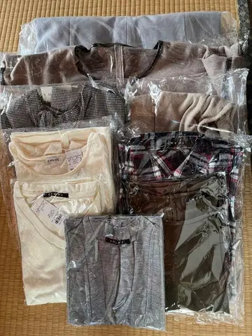 그레이 계열 상의와 코트 세트