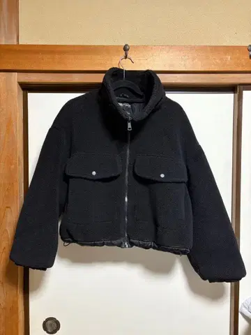 보아 코트 블랙 ZARA