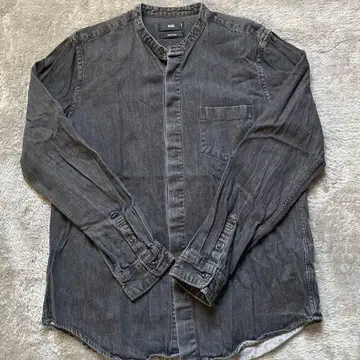 HARE 다크 그레이 데님 셔츠 L