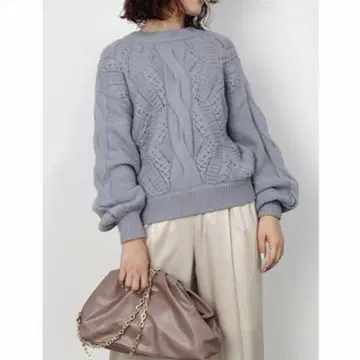 SNIDEL 백리본 니트