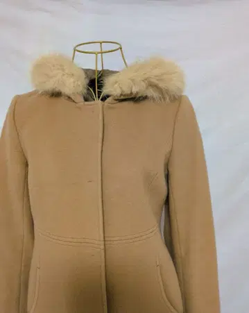 TOCCA 후드 부착 롱 코트