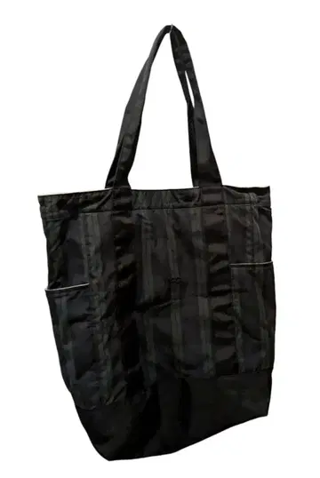 McGREGOR 블랙 스트라이프 토트백 MCG