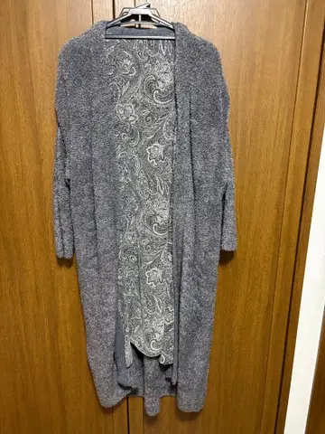 비어즐리 롱 가디건 페이즐리 무늬