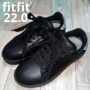 새상품급 fitfit 22.0 핏핏 블랙 실버 스니커즈