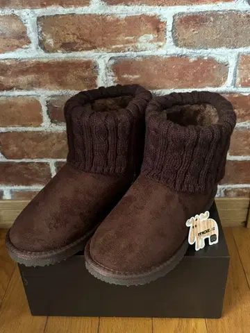 moz 니트 어그 부츠 (브라운) S 사이즈