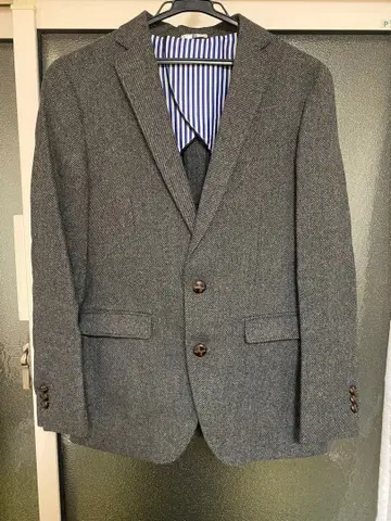 정장 셀렉트 울 자켓 Y5 하운드투스 체크 그레이