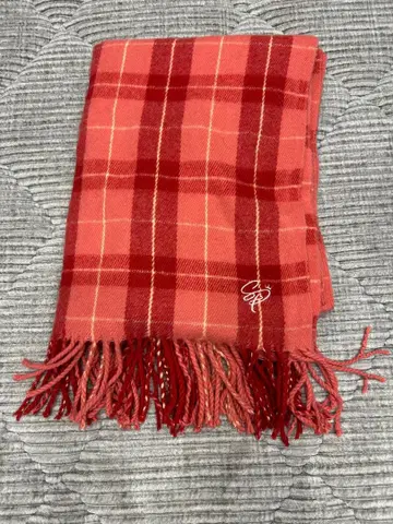 리이누군 파스텔 체크 머플러