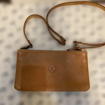 클레도란 브라운 가죽 숄더백