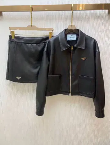 여성용 자켓 & 스커트 세트 블랙