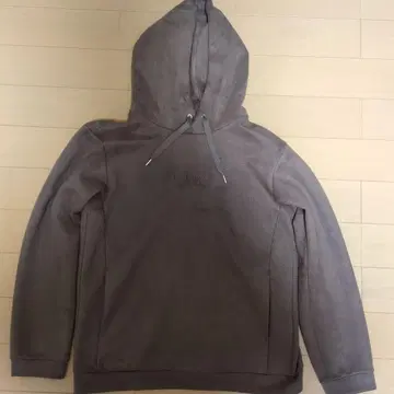 PEACE BEGINS 후드 부착 후드티 그레이