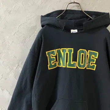 GILDAN 헤비 블렌드 후드티 빅 프린트 빅 루즈 블랙 IW25