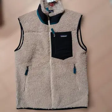 patagonia 플리스 베스트 M 사이즈 베이지 네이비