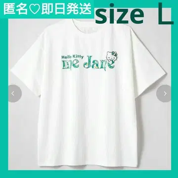 키티 T셔츠 아베일 미인 50주년 화이트 L사이즈 새상품