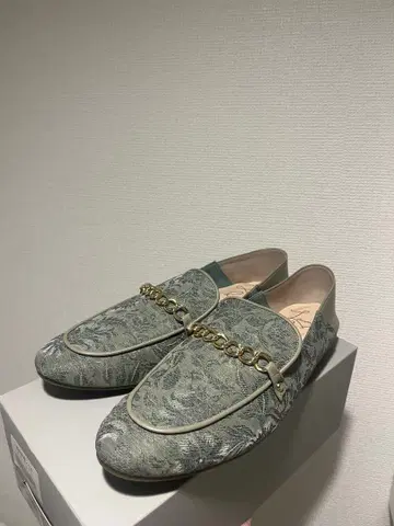 Laura Lea 비트 로퍼 펌프스 민트 25.5cm