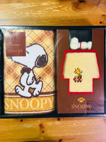 니시카와 SNOOPY 타월 세트 비누 포함