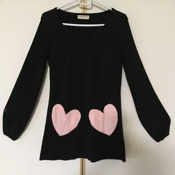 하트 포켓 상의