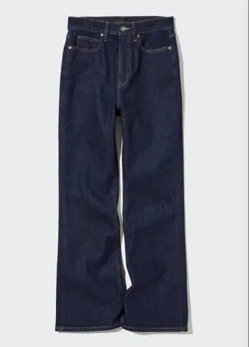 미사용 새상품 UNIQLO 슬림 플레어 청바지 NAVY