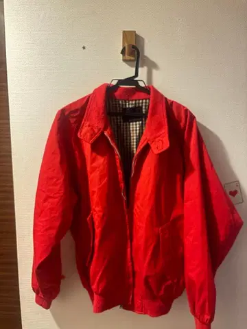 점퍼 후드티 빨간색